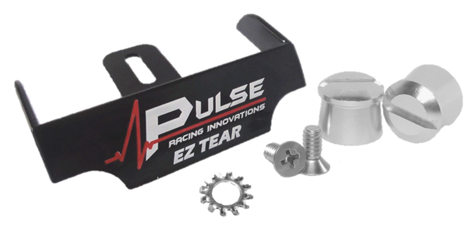 PULSE RACING INNOVATIONSEZ Tear Black w/ Silver Tear Off Post