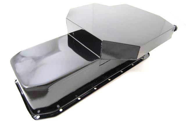 RACING POWER CO-PACKAGED Black 55-79 SB Chevy Race Oil Pan 7 Qts