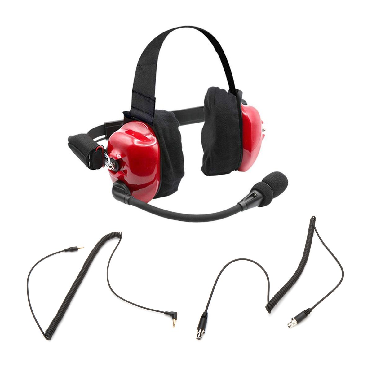 RUGGED RADIOSHeadset Track Talk Red Linkable Intercom