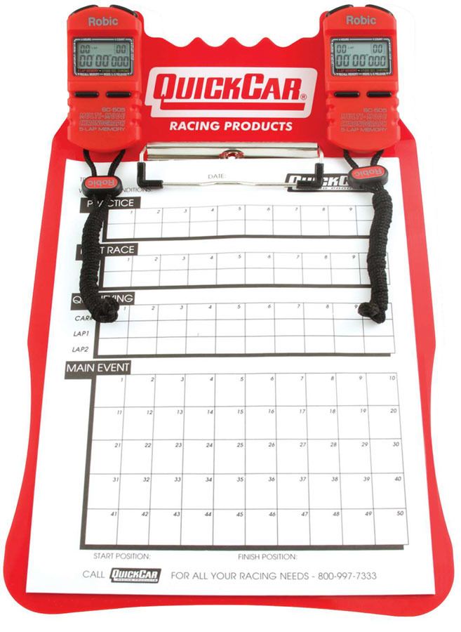 QUICKCAR RACING PRODUCTSClipboard Timing System Red