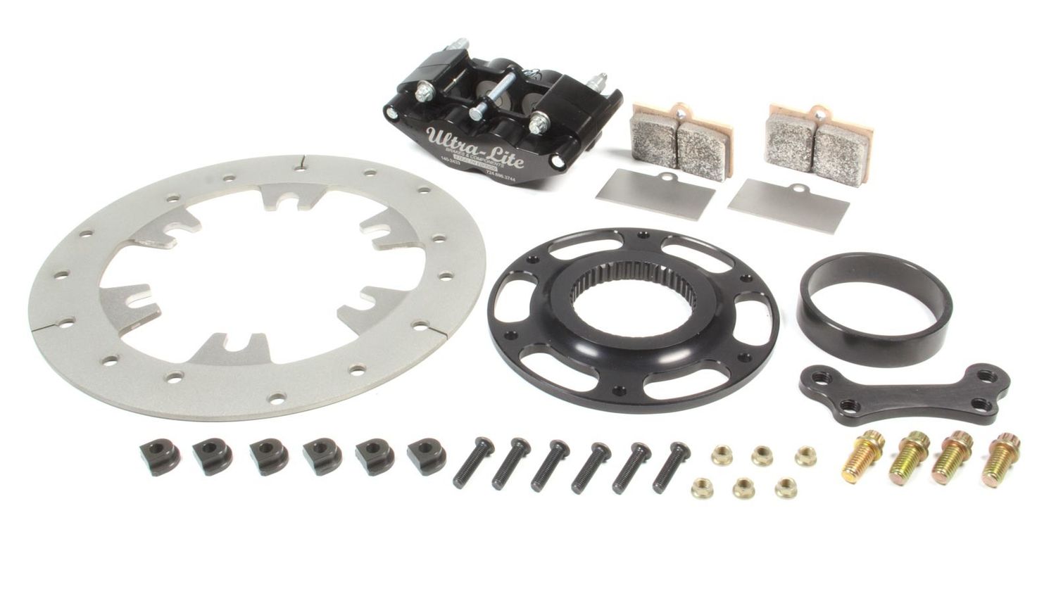 RED DEVIL / ULTRA LITE BRAKES Right or Left Rear Brake Kit TI Rotor Black