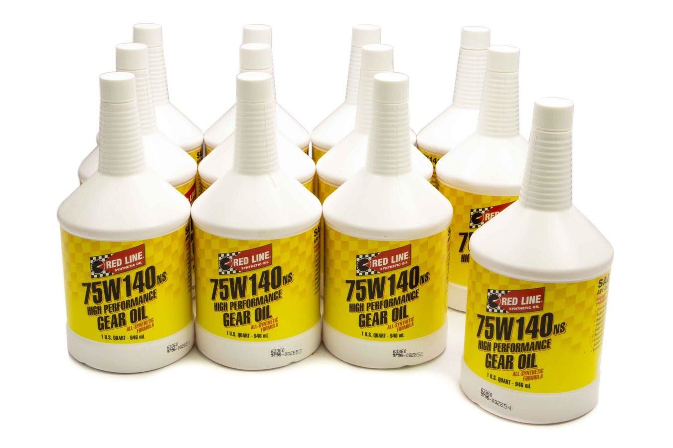 REDLINE OIL75W140NS Gear Oil Case/12