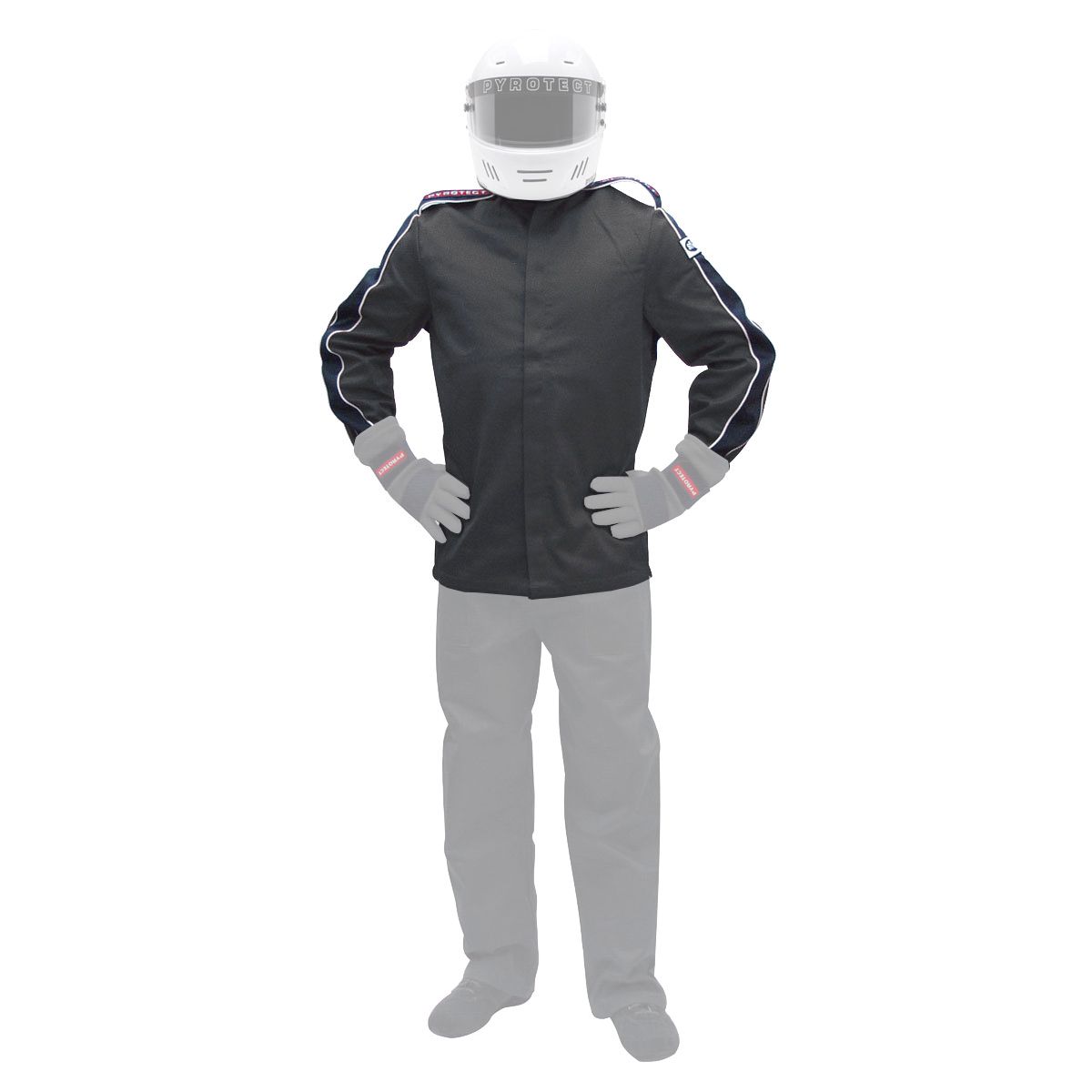 PYROTECTJacket Deluxe Large Black SFI-5