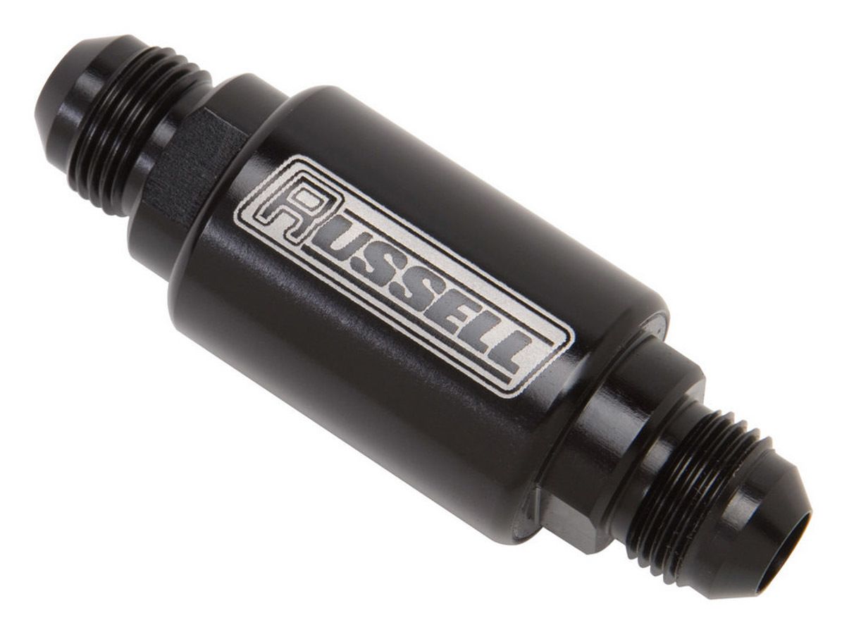 RUSSELLP/C #6 3in Fuel Filter - Black