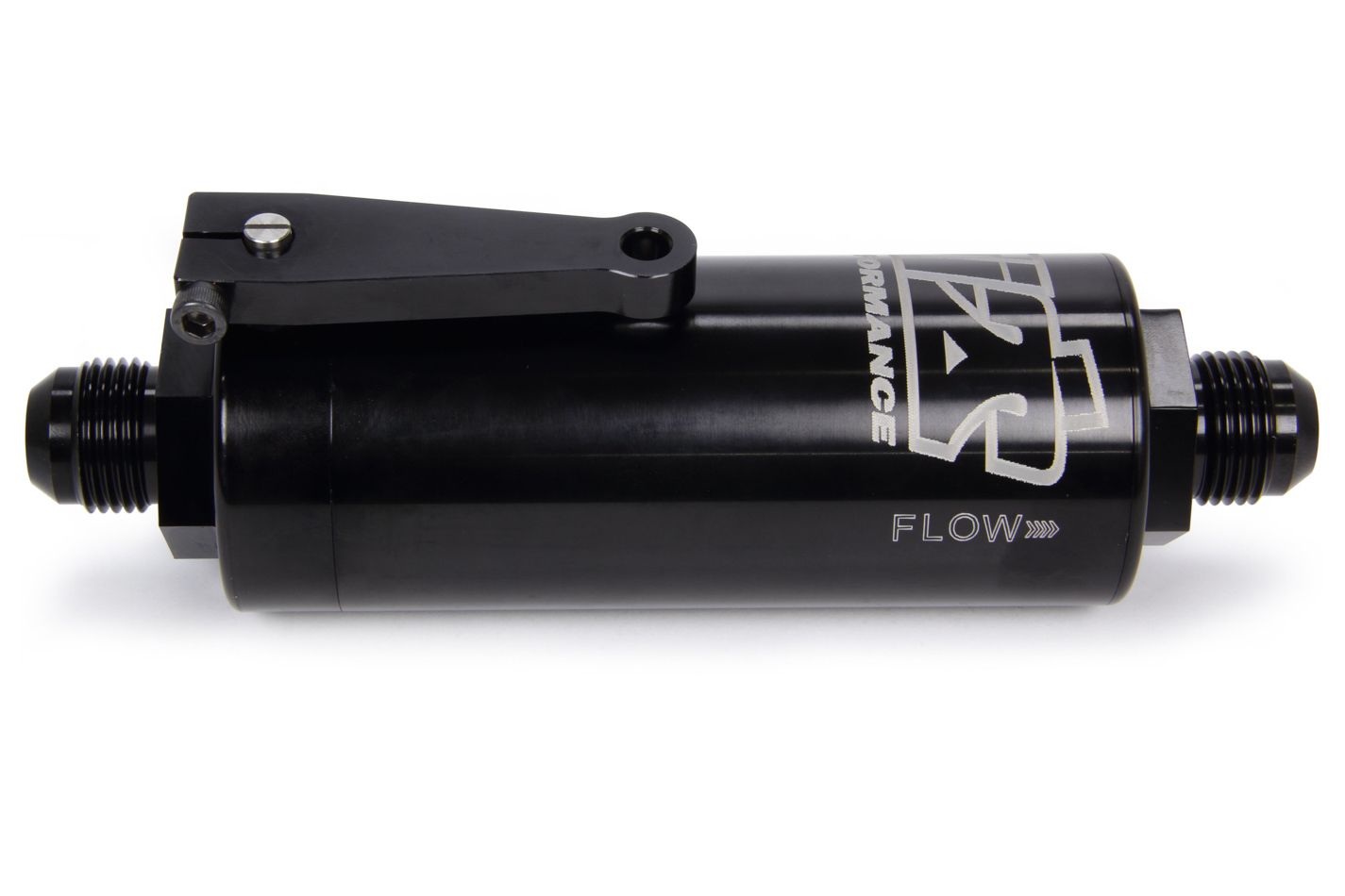Ti22 PERFORMANCE 10 AN Fuel Filter With Shutoff Black 100 Micron