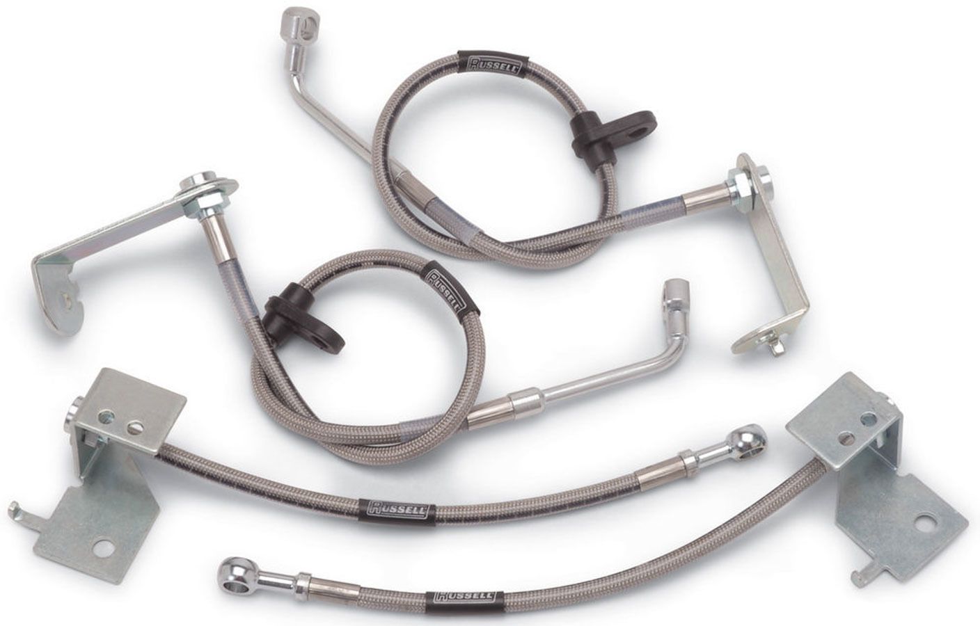 RUSSELLBrake Hose Kit 05-12 Mustang w/ ABS