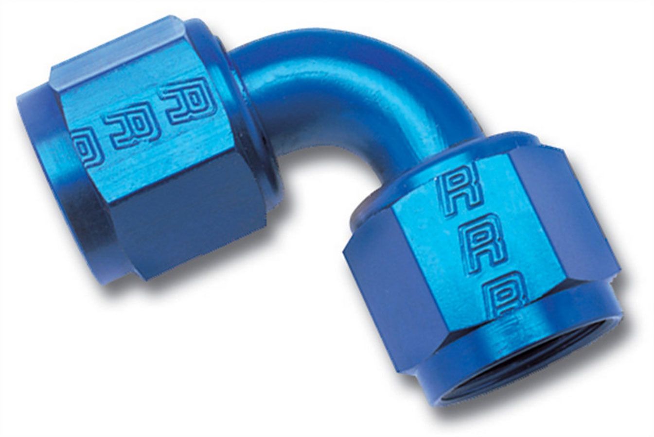 RUSSELL#8 Swivel Coupler Ftg 90 Deg Blue
