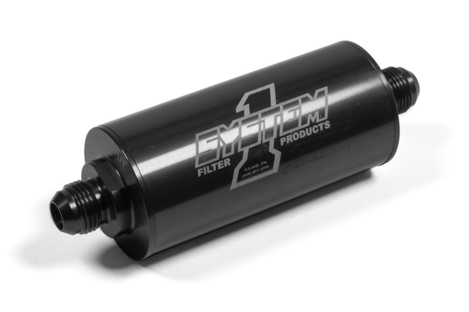 SYSTEM ONEInline Oil Filter w/8an Fittings - Medium Length