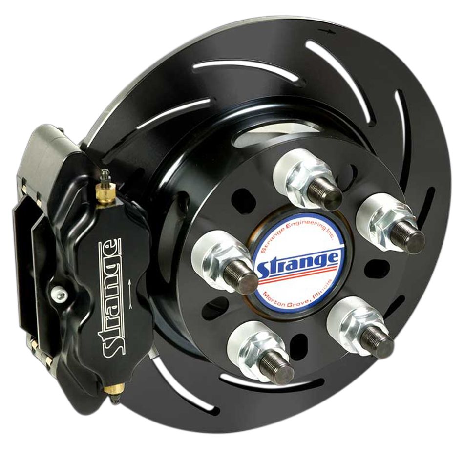 STRANGE Rear Disc Brake Kit Ford Late Big Style w/Hrd Pad