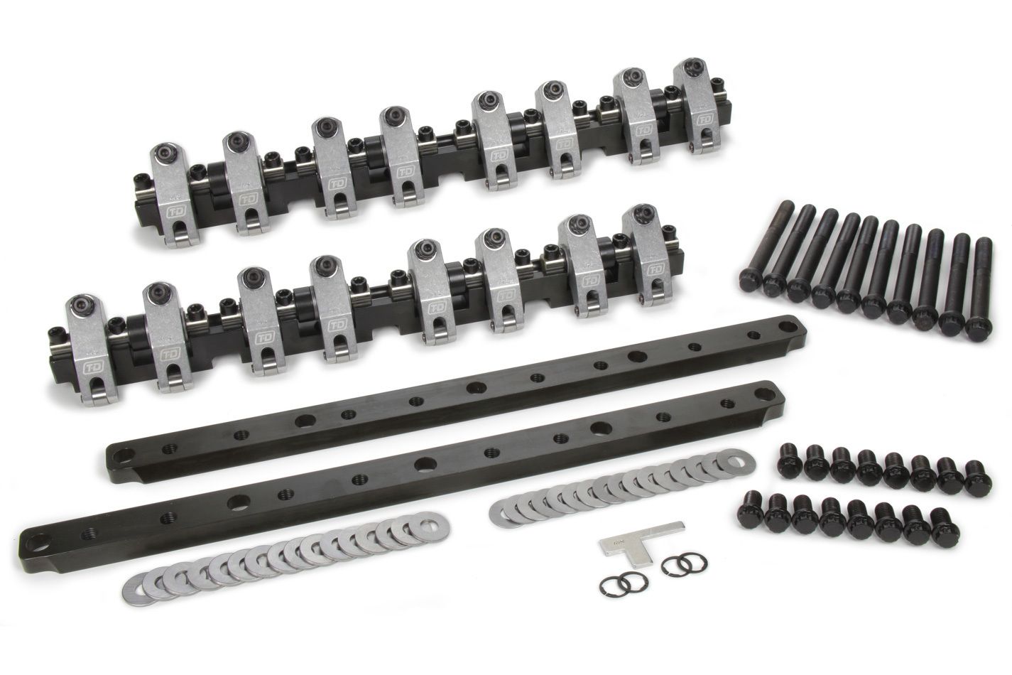 T AND D MACHINEBBF Shaft Rocker Arm Kit w/Edelbrock FE 427 Heads