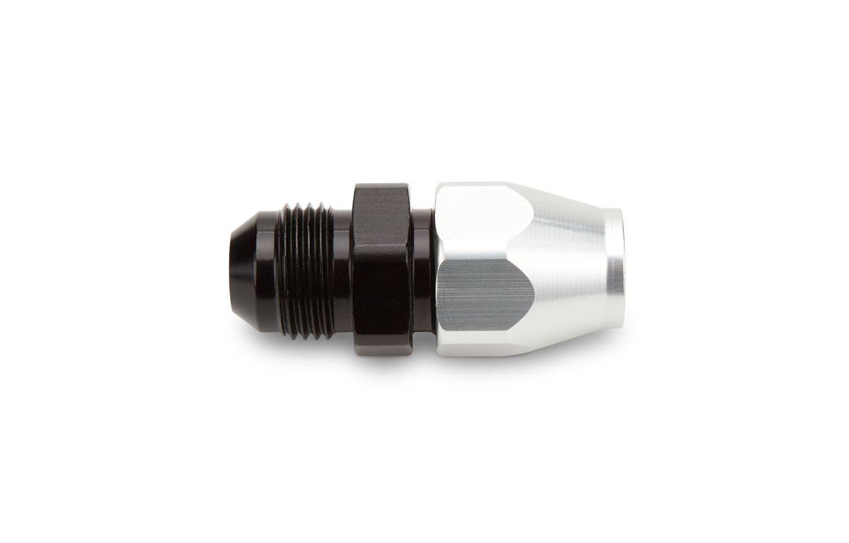 RUSSELL#6 Male 37 Deg to 3/8in Tube Black/Silver