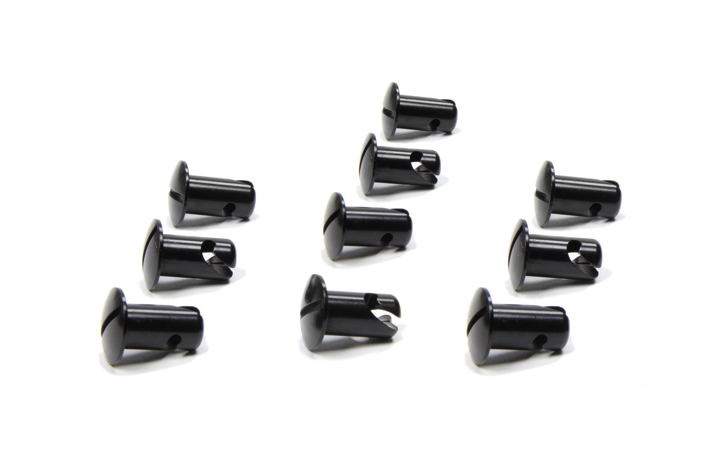 TRIPLE X RACE COMPONENTSOval Head Button Alum Black .550 Long 10 Pack
