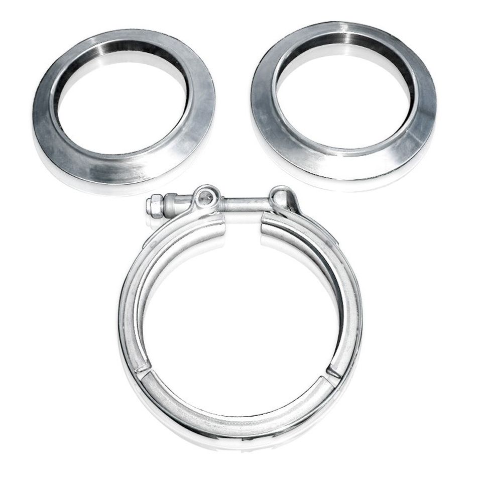STAINLESS WORKS V-band kit  3-1/2in Kit Includes Clamp & Flanges