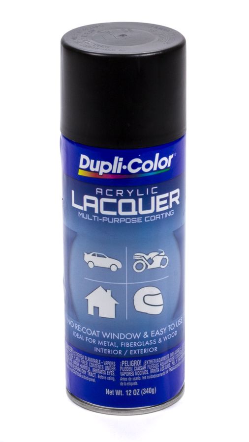 DUPLI-COLOR/KRYLONSemi Gloss Black Lacquer Paint 12oz