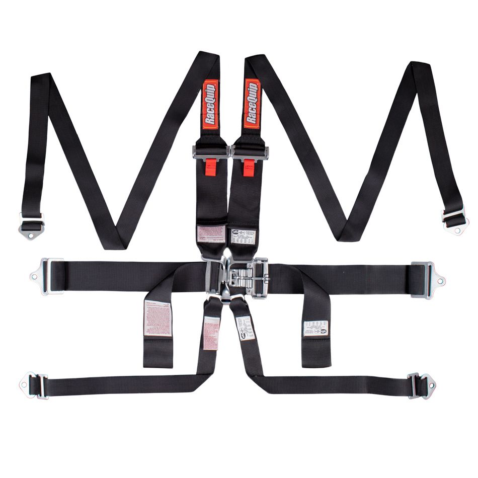 RACEQUIP6pt Harness Set L&L HNR Black SFI