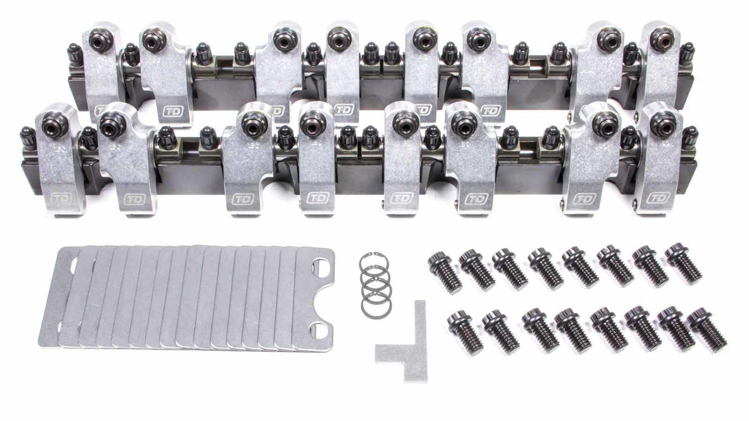 T AND D MACHINE SBC Shaft Rocker Arm Kit - 1.5/1.5 Ratio