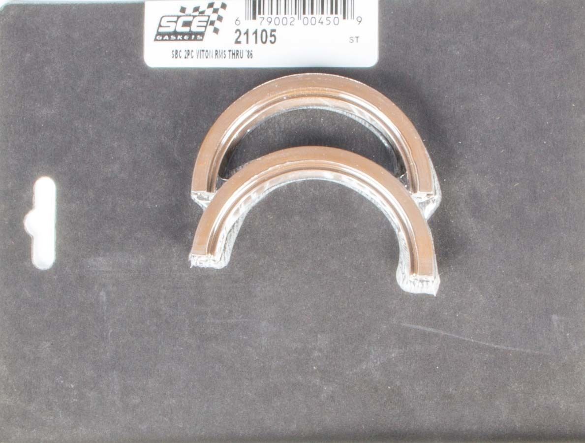 SCE GASKETSSBC Rear Main Seal - 2-Piece Viton