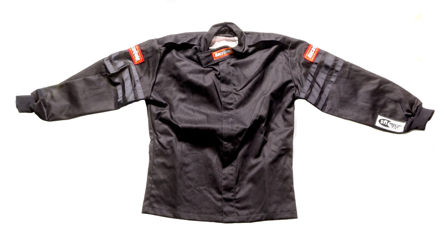 RACEQUIPBlack Jacket Kids Single Layer Large Black Trim