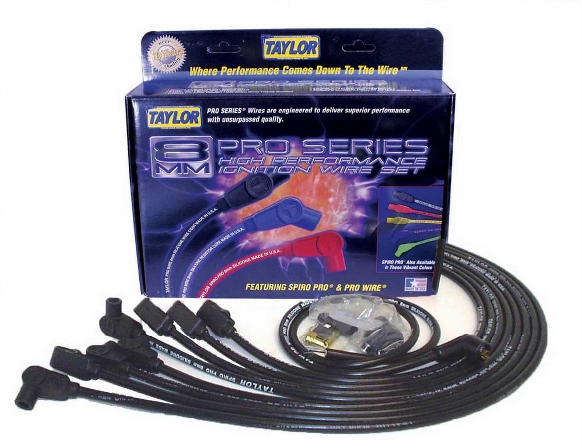 TAYLOR/VERTEXSBC 8mm Spiro-Pro Wire Set Black 90 Degrees