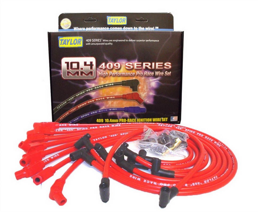 TAYLOR/VERTEXCustom Fit 10.4mm 409 Plug Wires Red