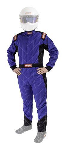 RACEQUIP Suit Chevron Blue Small SFI-1