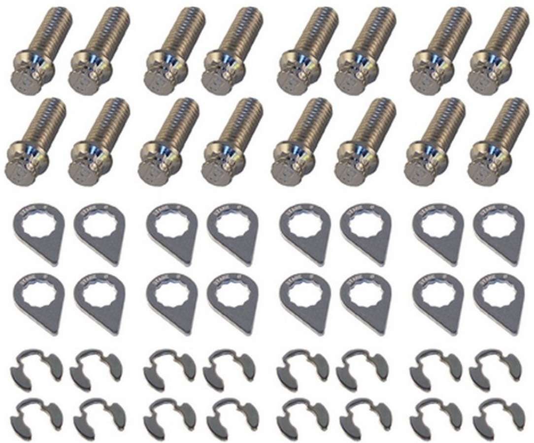 STAGE 8 FASTENERSHeader Bolt Kit - 12pt. 3/8-16 x 1in (16)
