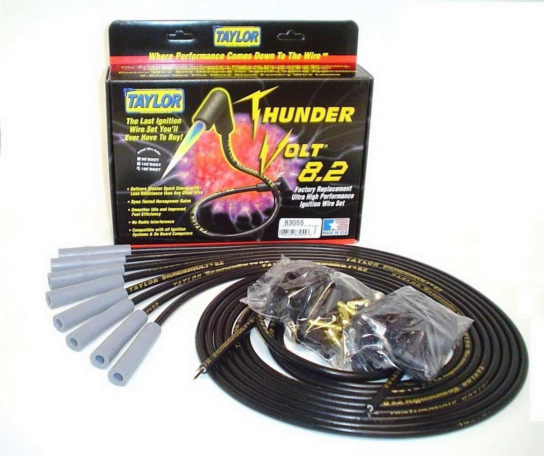 TAYLOR/VERTEXUniv Thundervolt Plug Wire Set 180 deg Black