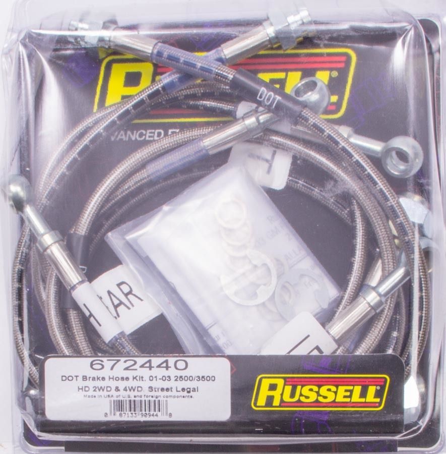RUSSELLS/S Brake Line Kit 01-06 GM HD Trucks