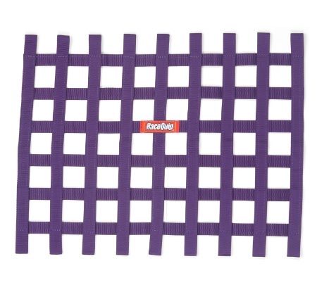 RACEQUIPRibbon Window Net Purple Non-SFI 18in x 24in