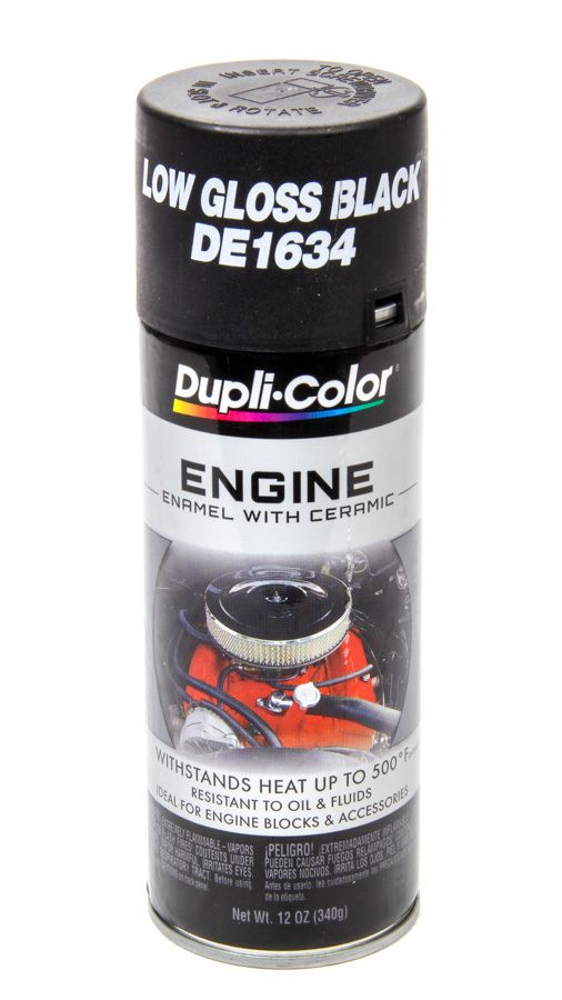 DUPLI-COLOR/KRYLONGM Low Gloss Black Engine Paint 12oz