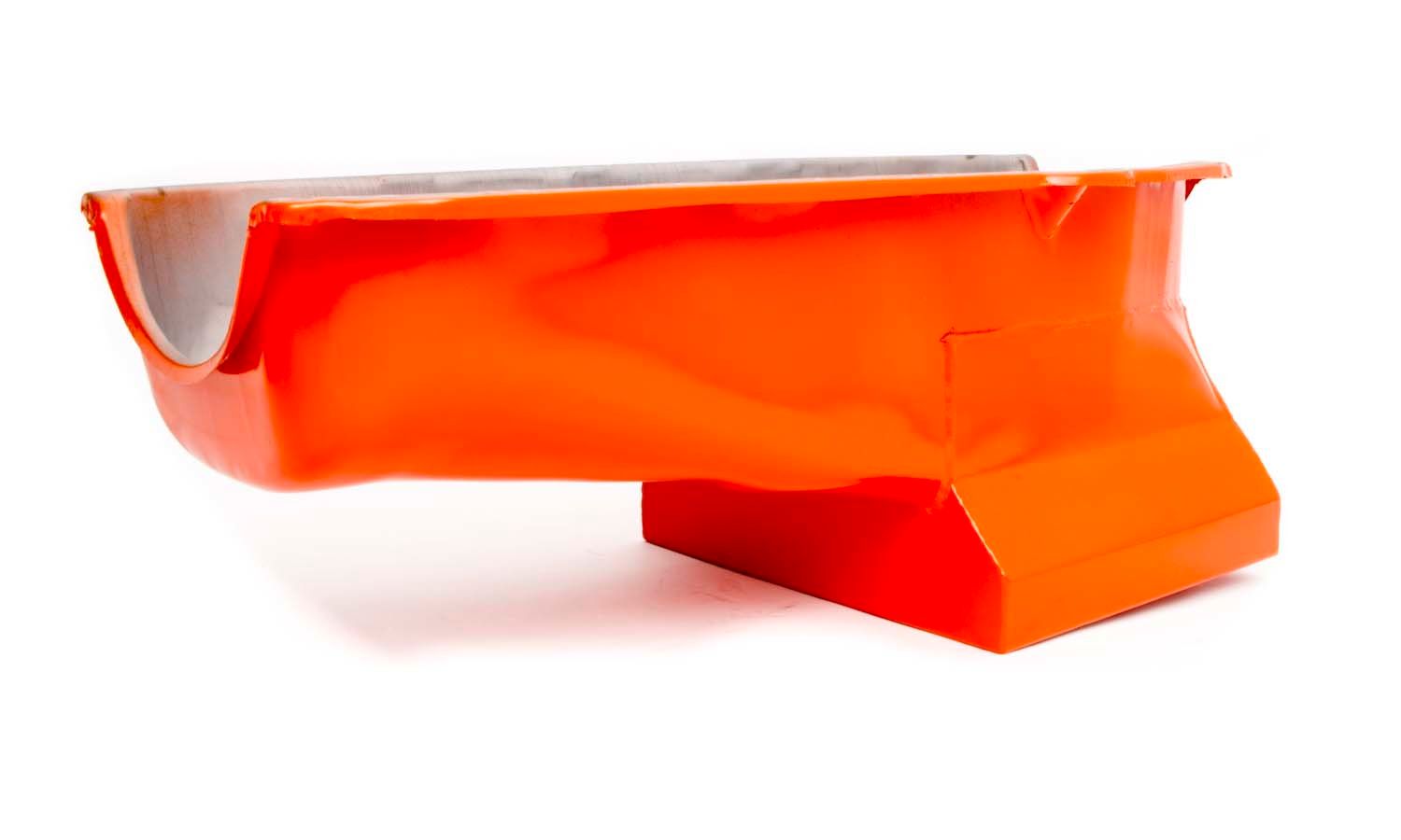 RACING POWER CO-PACKAGED55-79 SBC Steel Drag Race Oil Pan Orange