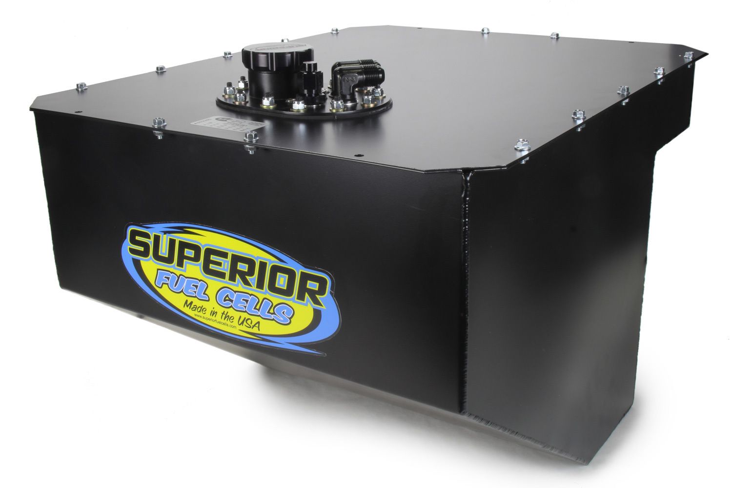 SUPERIOR FUEL CELLSFuel Cell 26 Gal w/Foam SFI Alum Can Black Mamba