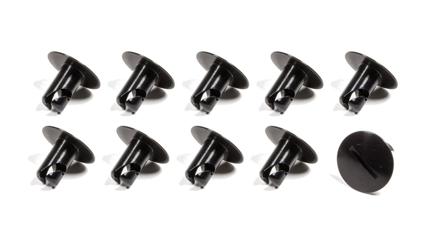 TRIPLE X RACE COMPONENTSLarge Head Button .500 Long Black Alum 10 Pack