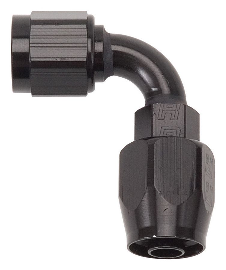 RUSSELL#6 90 Deg Hose End Black