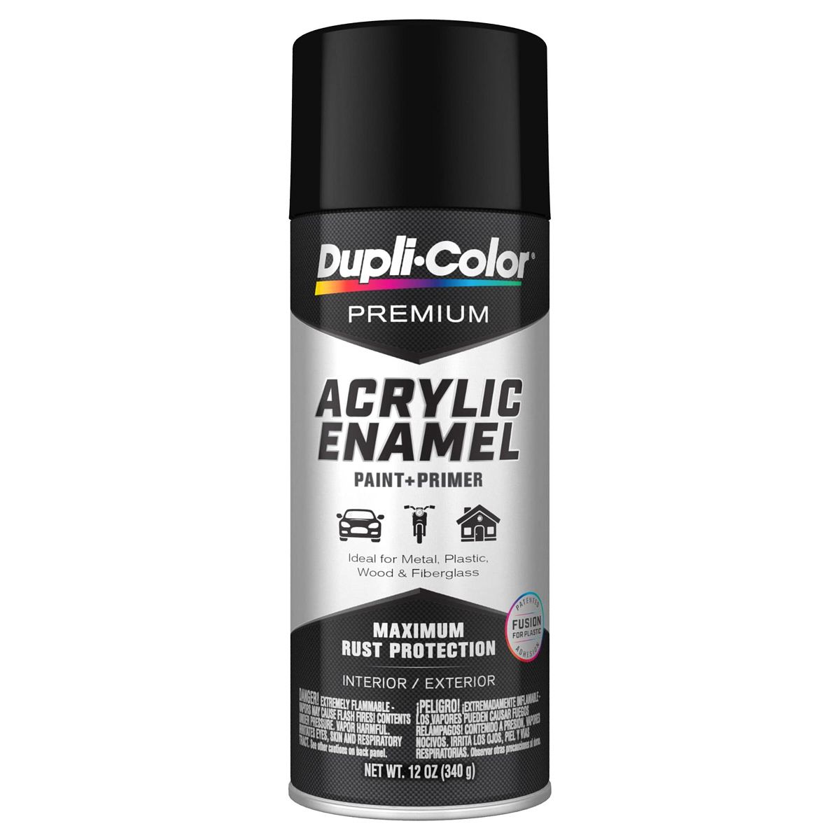 DUPLI-COLOR/KRYLON Acrylic Enamel Black Semi-Gloss
