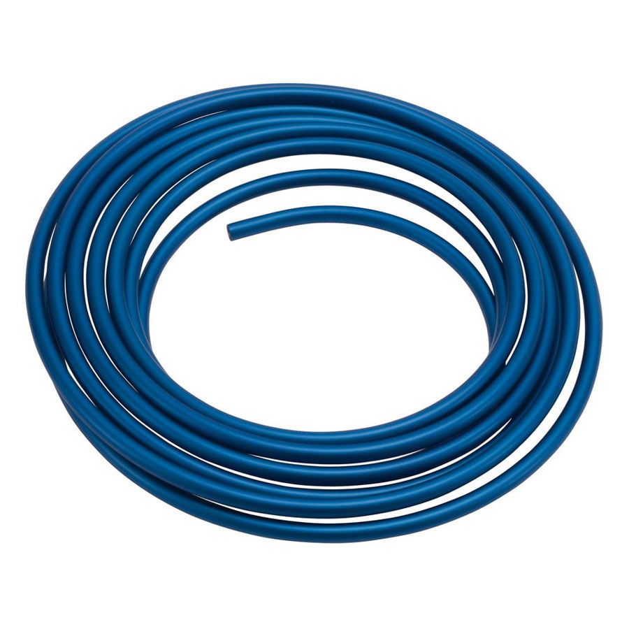 RUSSELL3/8 Aluminum Fuel Line 25ft - Blue Anodized