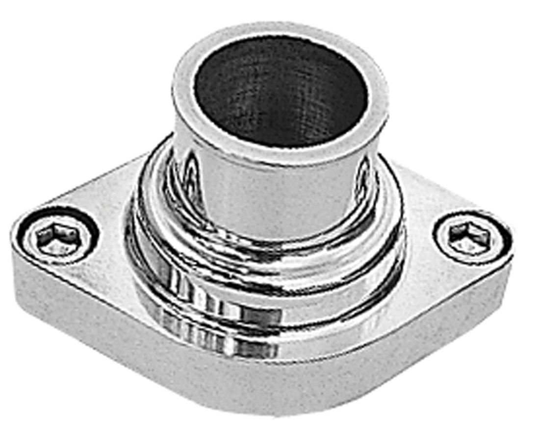TRANS-DAPTAlum. Water Neck SBC Straight Up Polished