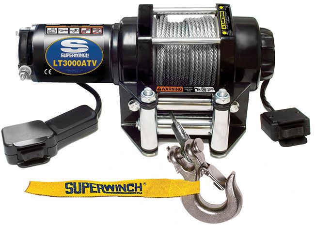 SUPERWINCH3000# ATV Winch w/Roller Fairlead