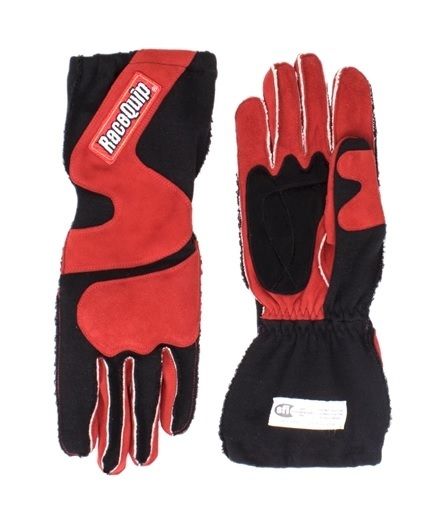 RACEQUIPGloves Outseam Black/Red XX-Large SFI-5