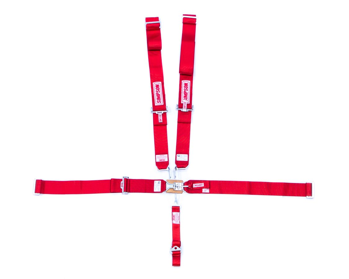 SIMPSON Safety Sprint Belts W/A Pull Down Red No RH Adjuster