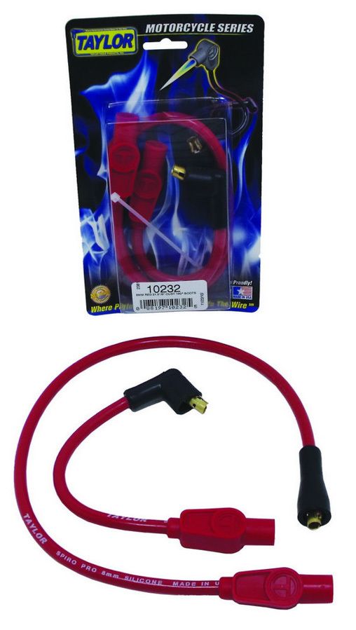 TAYLOR/VERTEXSpark Pug Wire Set - 8mm Spiro Pro - Motorcycle