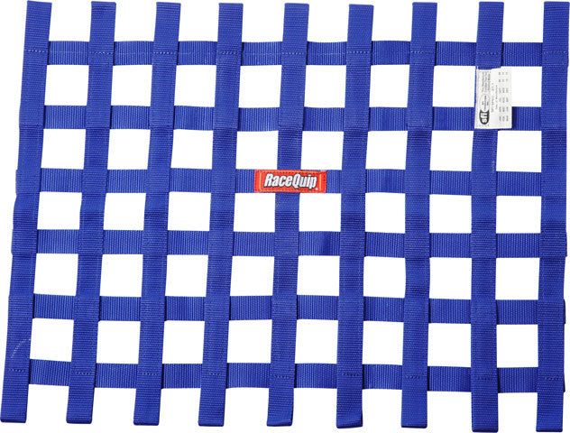 RACEQUIPRibbon Window Net SFI Blue