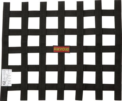 RACEQUIPRibbon Net 15x18 SFI Black