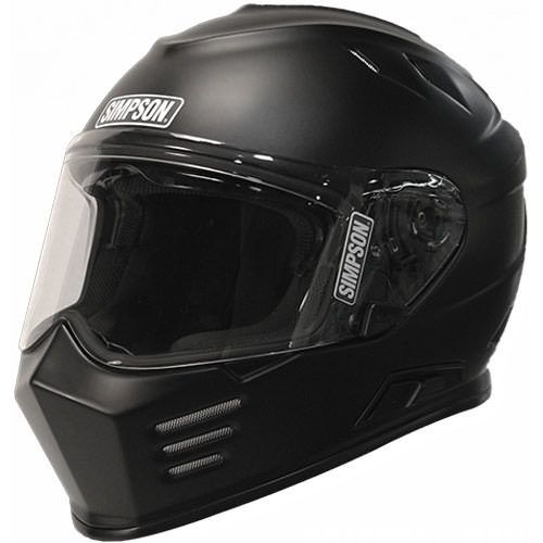 SIMPSON SAFETYHelmet Flat Black DOT Ghost Bandit Large
