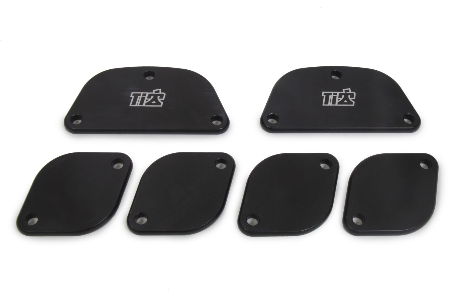 Ti22 PERFORMANCE Exhaust Port Blockoffs Aluminum Spread Port
