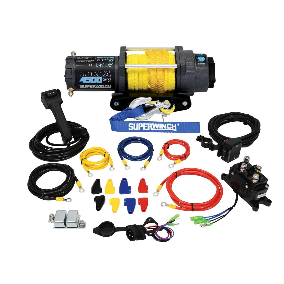 SUPERWINCH4500 lbs Winch Roller Fairlead 50ft Synthetic