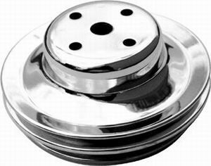 RACING POWER CO-PACKAGEDBB Chevy Double Groove Long Water Pump Pulley