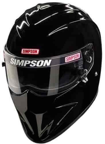 SIMPSON SAFETY Helmet Diamondback 7-1/4 Black SA2020