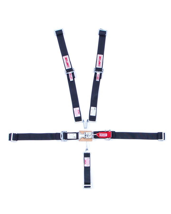 SIMPSON SAFETY5-pt Harness System Jr Wrap Around BK