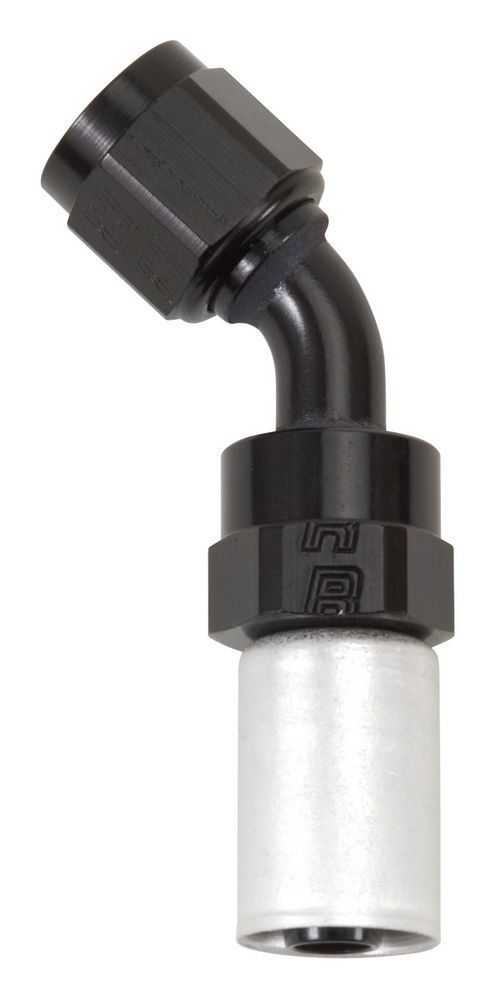 RUSSELL#6 45 Deg Hose Fitting P/C Crimp-On